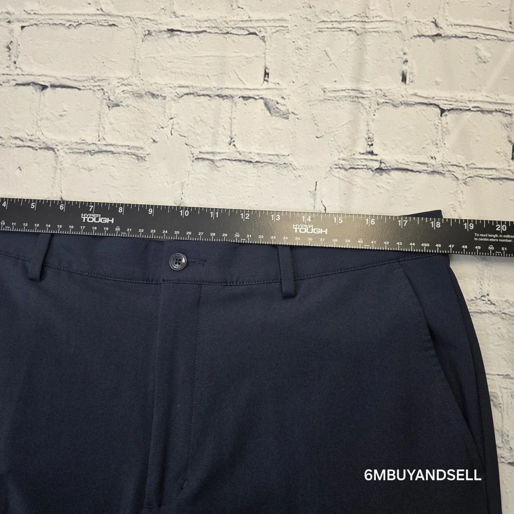 Greg Norman Mens‎ Navy Blue Performance Stretch Golf Pants 36x32 Wicking Comfort